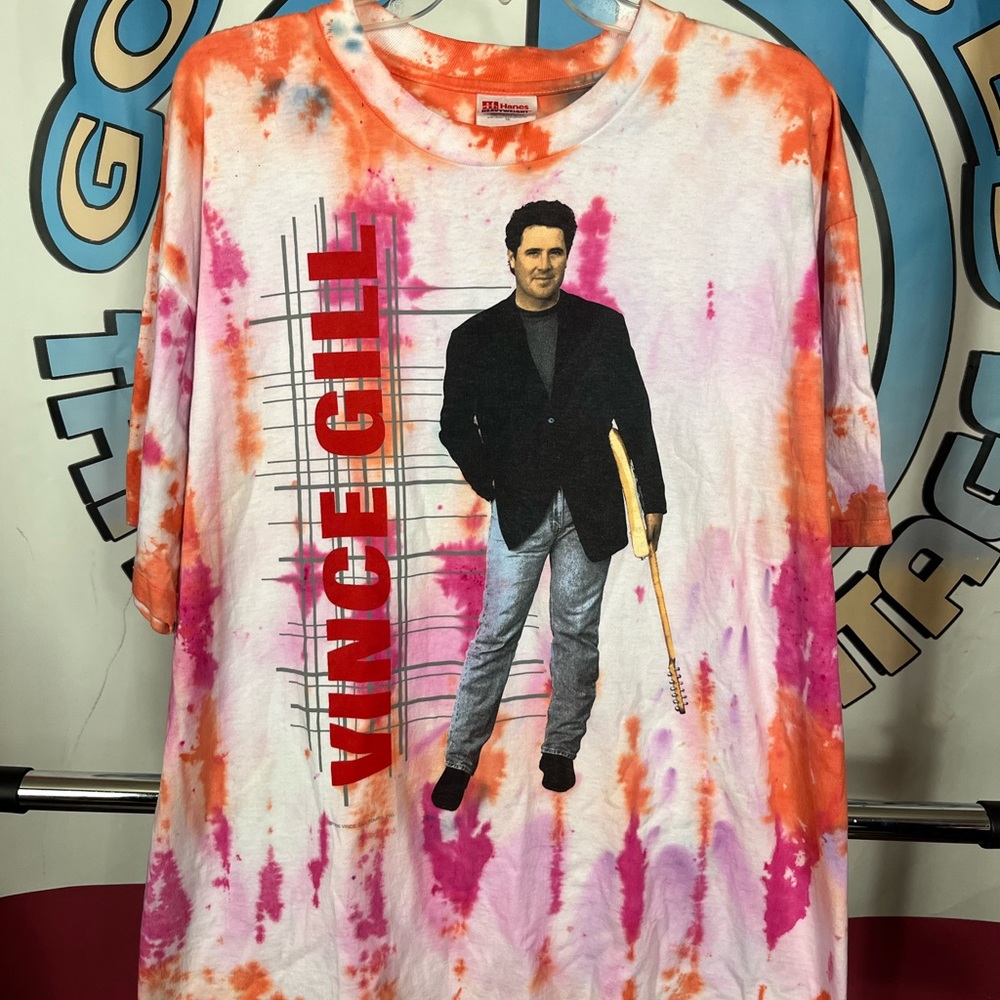 Vintage 1996 Vince Gill Mens Rare Band Tour Tee Shirt